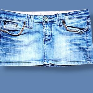 EUC VERY MINI JEANS SKIRT BY REFUGE